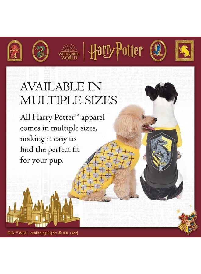 Harry Potter Hufflepuff Pet Sweater - Medium | Costumes for Dogs, Dog Pullover Sweater | Dog Apparel & Accessories for Hogwarts Houses, Hufflepuff, Yellow - Image 5