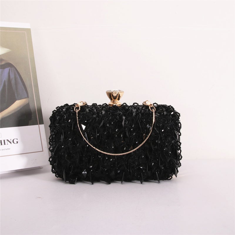Manufacturer Fashion Women'S Dinner Handbags With Sequins And Diamond Chain Crossbody Bags, Light Luxury Small Square Diamond-Encrusted Bags - Image 1