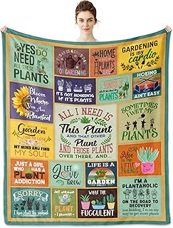 FIOUNG FIOUNG Gardening Gifts for Women, Plant Lover Gifts for Women, Plant Lovers Gifts Blanket 60"x50", Gardening Gifts,  - Image 1