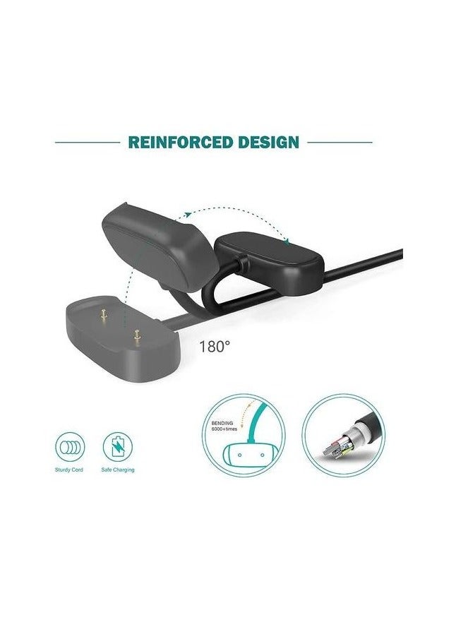 Charger Compatible With  Amazfit Bip 5, Bip 3, Bip U, T-Rex Pro, GTS 4 Mini, GTS 2, GTS 2 Mini, GTS 2e, GTR 2, GTR 2e, Active Smartwatch Black