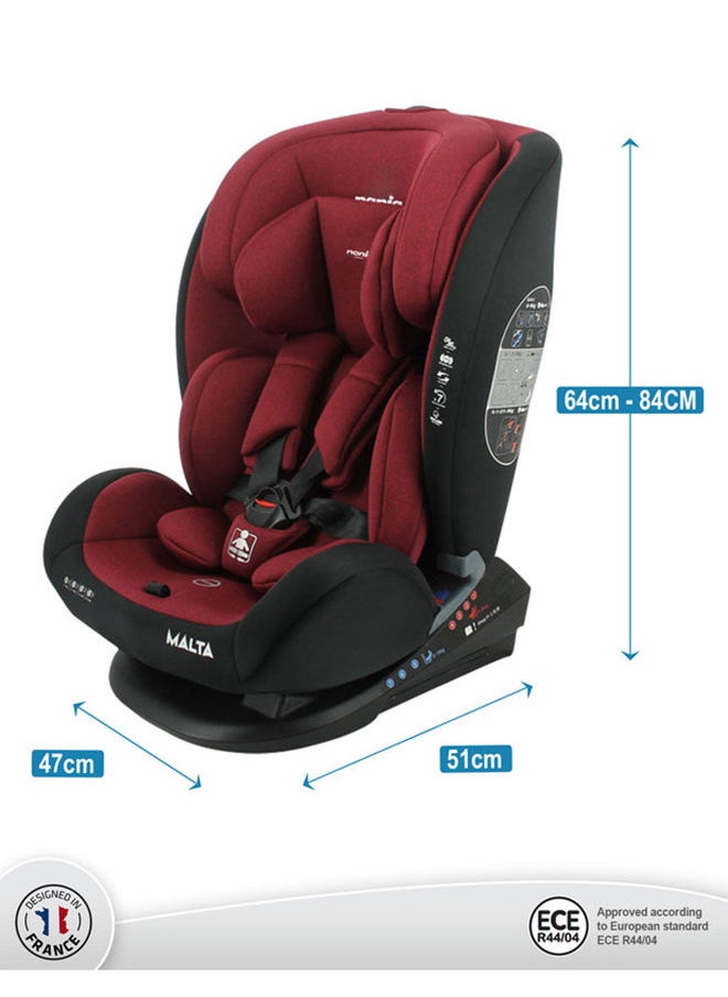 Nania - Malta Red Black Baby Car Seat, Group 0+,1,2,3 (0-36Kg), Suitable From Birth - Image 1