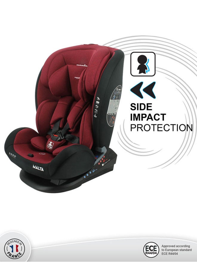 Nania - Malta Red Black Baby Car Seat, Group 0+,1,2,3 (0-36Kg), Suitable From Birth - Image 1