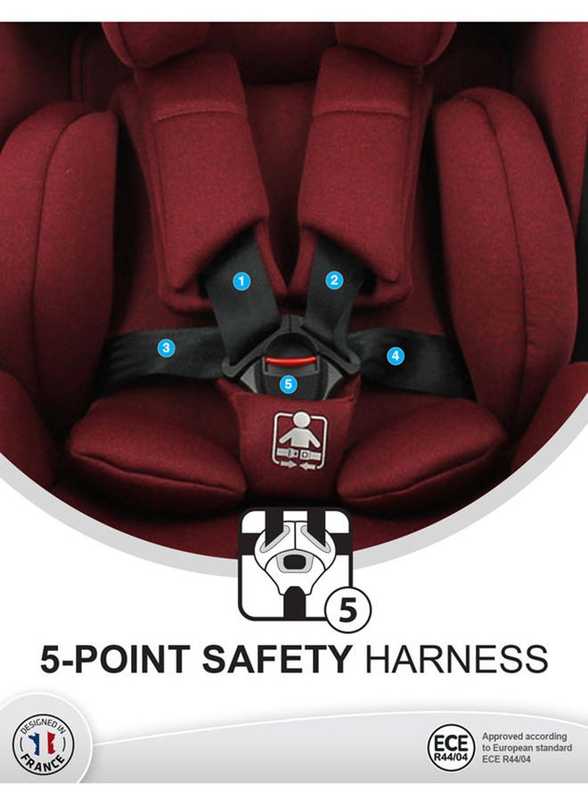 Nania - Malta Red Black Baby Car Seat, Group 0+,1,2,3 (0-36Kg), Suitable From Birth - Image 1