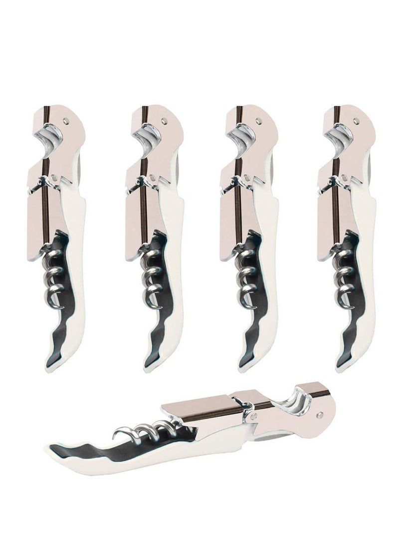 SYOSI 4 Packs Professional Waiter Corkscrew Wine Openers Set Upgraded With Heavy Duty Stainless Steel Hinges Key for Restaurant Waiters Sommelier Bartenders - Image 1