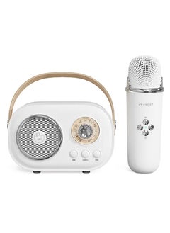 JOJOCAT Bluetooth mini speaker with microphone for kids white 