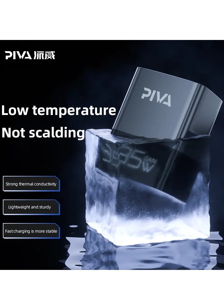 piva - PIVA 35W PD Fast Charger with GAN Dual Super Fast Charger Black - Image 1