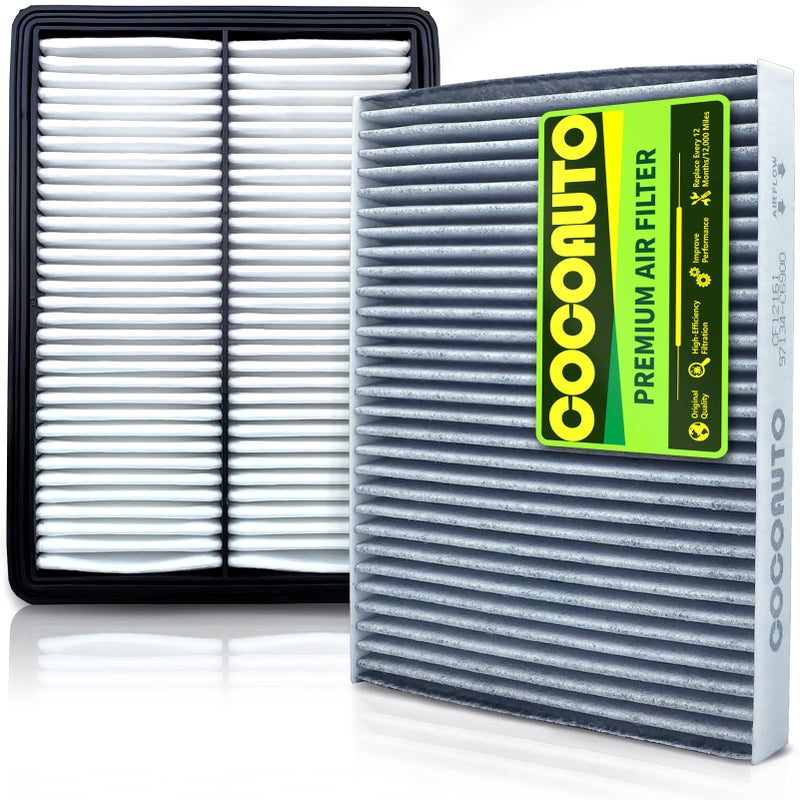 COCOAUTO Cabin Engine Air Filter Kit for Kia Sorento 20162020 20L 24L 33L selected models Replace 97134C6900 28113A9100