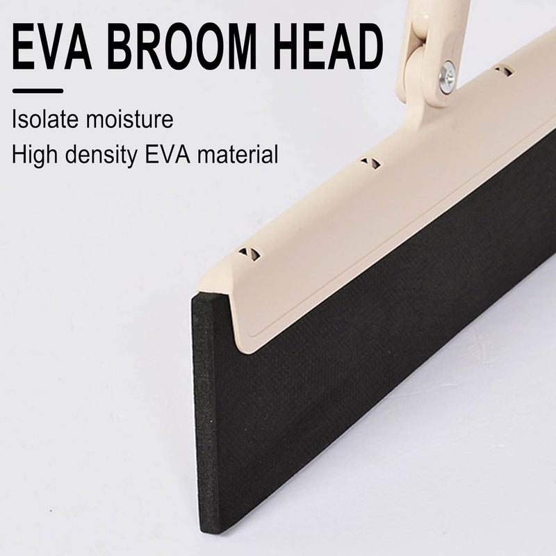 comfrt Multi-Purpose Magic Wiper Sweeping, Multi-Purpose Bathroom Wiper Sweeping, Broom Bathroom Ash Non-Stick Hair Broom for Wet and Dry Bathroom (Coffee) - Image 4