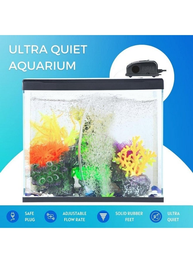 BURAQ Aquarium Oxygen Air Pump Motor Provides Additional Oxygen | Low-Power | Long Lasting Performance | Accessories For Fish Tank - Image 4