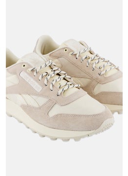 Reebok Men Classic Leather Lace Up Running Shoes, Off White  - Image 3