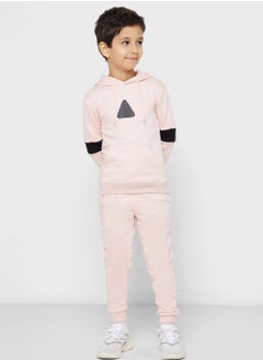 Boys Printed Hoodie And Jogger Set