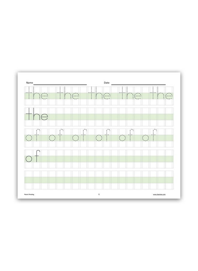 Channie's Channie’s Easy Peasy 100 Sight Words Workbook, Practice Printing, Tracing, and Handwriting, 80 Pages Front & Back, 40 Sheets, Grades Pre-K - 1st, Size 8.5” x 11” - Image 4