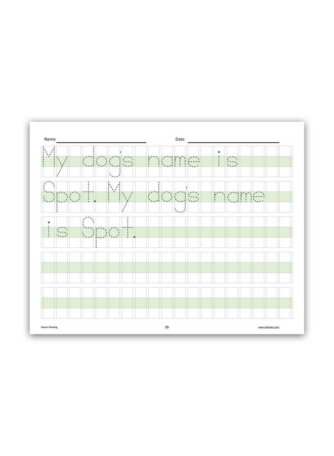 Channie's Channie’s Easy Peasy 100 Sight Words Workbook, Practice Printing, Tracing, and Handwriting, 80 Pages Front & Back, 40 Sheets, Grades Pre-K - 1st, Size 8.5” x 11” - Image 5