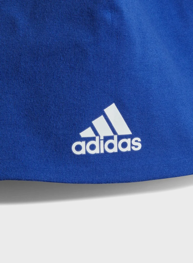 Adidas Essentials Big Logo Bodysuit And Beanie Gift Set Kids