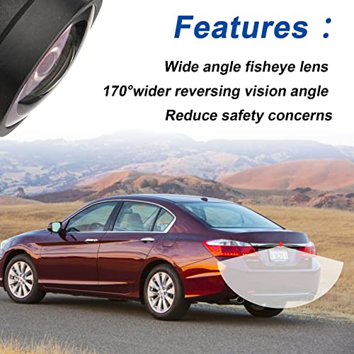Dngbymx Backup Camera Rear View Camera Compatible with Honda Accord 2014 2015 2016 2017 Parking Park Assist Camera Replaces # 39530-T2A-A21 39530-T2A-A31 39530-T2A-U110-M2 - Image 3