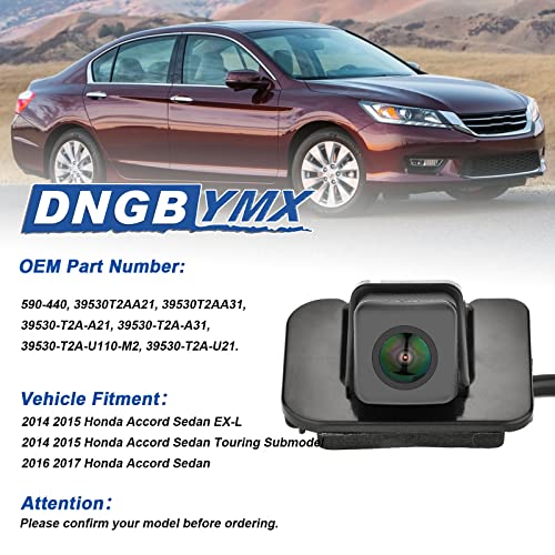 Dngbymx Backup Camera Rear View Camera Compatible with Honda Accord 2014 2015 2016 2017 Parking Park Assist Camera Replaces # 39530-T2A-A21 39530-T2A-A31 39530-T2A-U110-M2 - Image 2