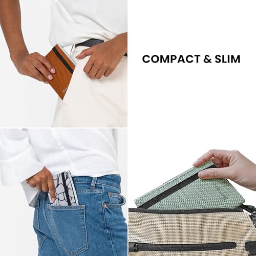 Sherpani Vienna RFID Blocking Passport Holder Travel Passport Cover Wallet Travel Documents Organizer Protector for Women Travel Gift Carbon Signature - Image 3