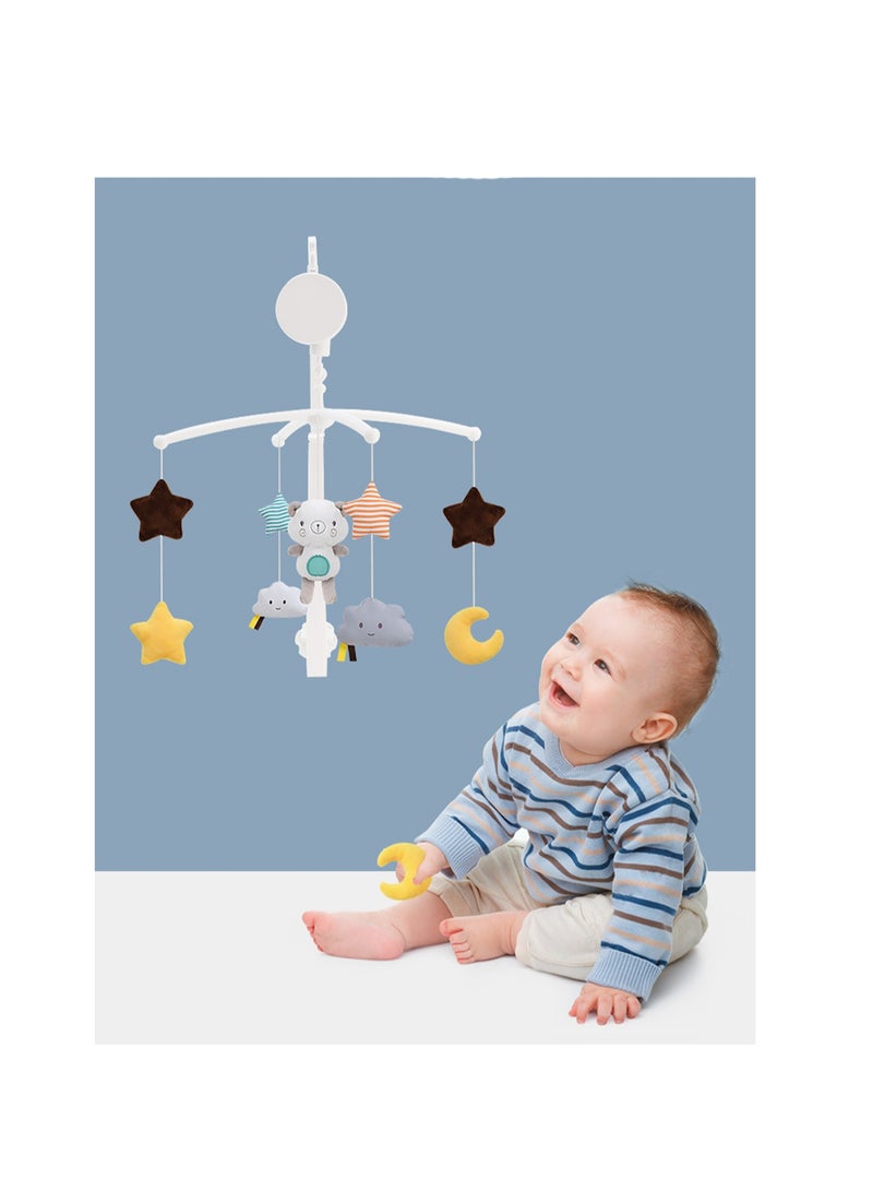 Baby Bed Bell Rattle Children 0-1 Years Old Music Rotating Bedside Bell Baby Soothing Cloth Toy (Pink Owl No batteries required)  - Image 3
