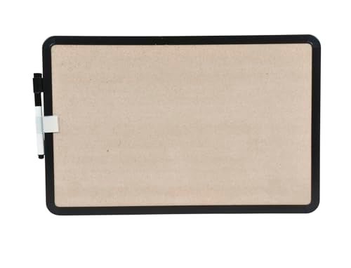 School Smart Dry Erase Board with Marker, Black Frame, 11 x 17 Inches - Image 2