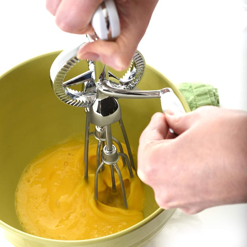 Norpro Egg Beater Classic Hand Crank Style 18/10 Stainless Steel Mixer 12 Inches - Image 3