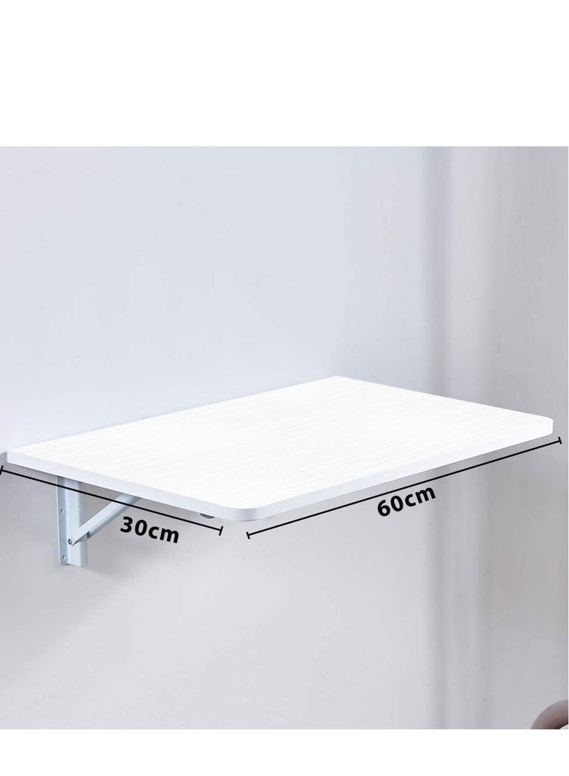 CATANES Folding Table Wall Mounted Computer Desk White 40*60 cm - Image 4