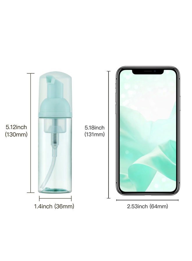 Owlyee 2oz Foam Bottle (3PCS) Empty Foaming Pump Dispenser for Hand Soap, Lash Cleanser, Shampoo to Travel (60ml, Green) - Image 5