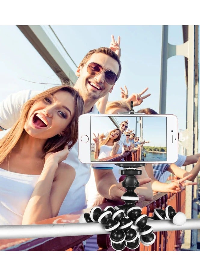 AL RAID Flexible Camera Tripod 360° Bendable Stand with Universal 1/4" Screw Mount for Smartphones, Action Cameras, and DSLRs - Image 4