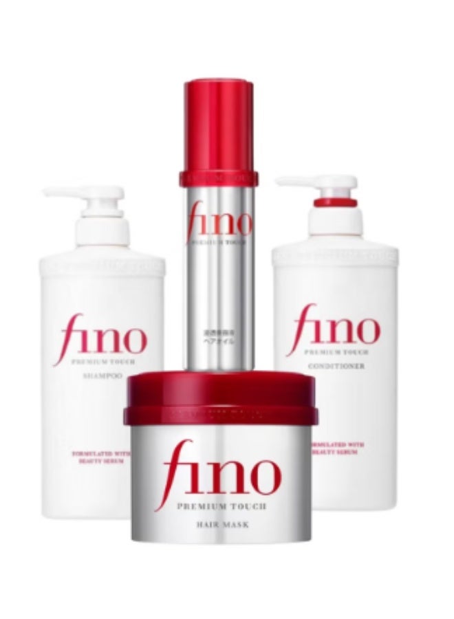 فينو مجموعة العناية بالشعر فينو بريميوم تاتش الفاخرة - شامبو، بلسم، ماسك، وزيت - لإصلاح الشعر الجاف والتالف - Image 1