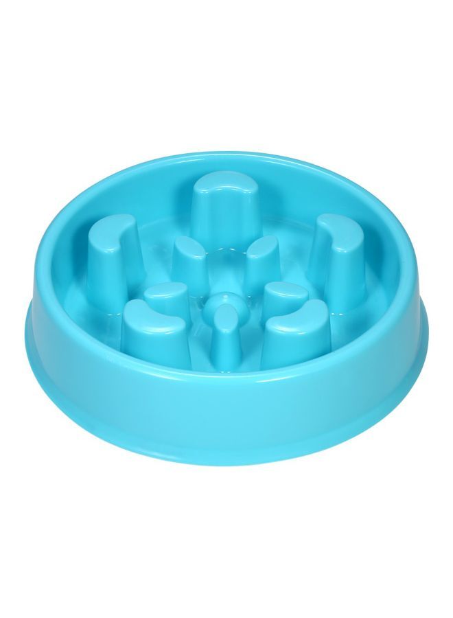 NIBEMINENT Anti-Choke Slow Bowl Feeder Blue 6.5inch - Image 1