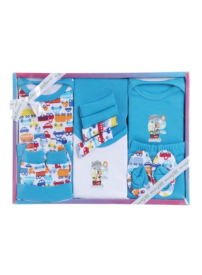 EIO New Born Baby Gift Set -13 Piecess (Turquoise) - Image 4