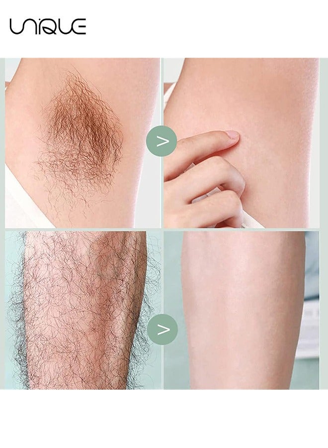 يونيك سكين إزالة الشعر 3PCS ، سكين حلاقة شعر الإبط اليدوي المحمول ، سكين إزالة الشعر غير الحساس الصديق للبشرة ، ماكينة حلاقة يدوية للنساء (أخضر + رمادي + لون البشرة) - Image 4