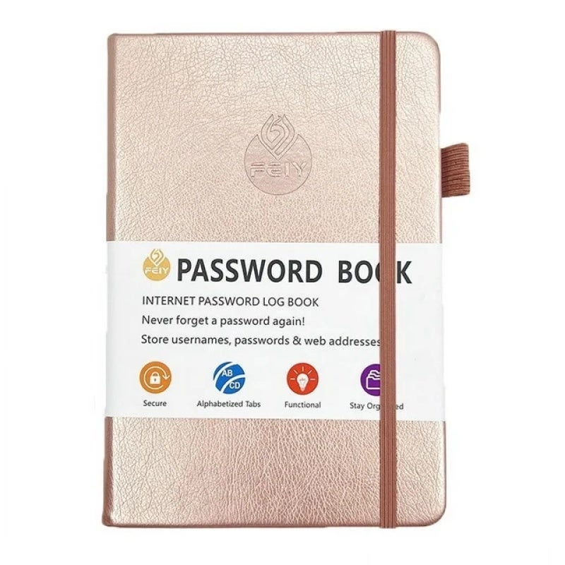 Password Notebook English Address Book Phone Book Rose Gold