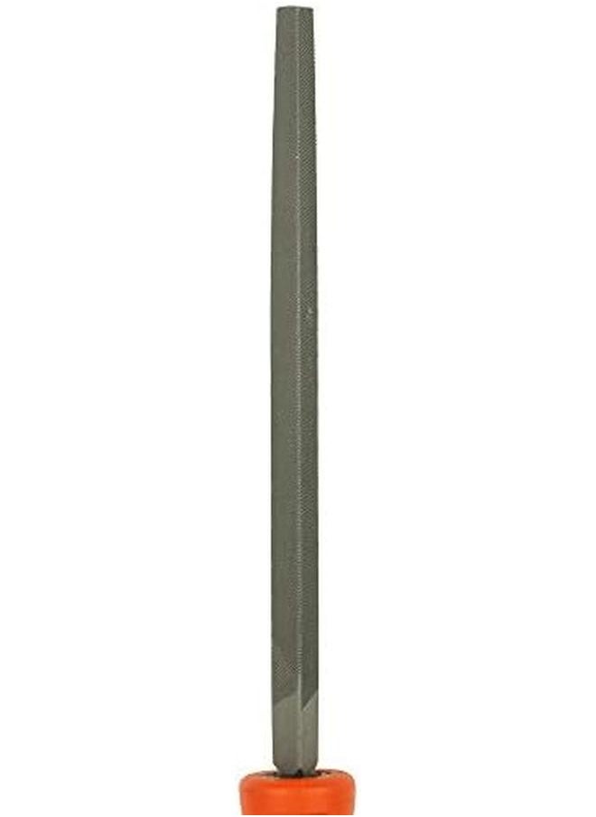 BLACK+DECKER 200Mm 2Nd Cut Bimaterial Handle Steel Triangle File Orange Black Bdht22147 2 Years Warranty  - Image 3