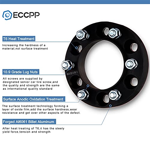 ECCPP 2PCS 15mm Hub Centric Wheel Spacers 5 Lug 5x120 to 5x120 with 12x1.5 Studs 72.56mm fits for 325i 325xi 328ci 328i E24 E63 E64 E60 E61 325ci 330ci 330i - Image 2