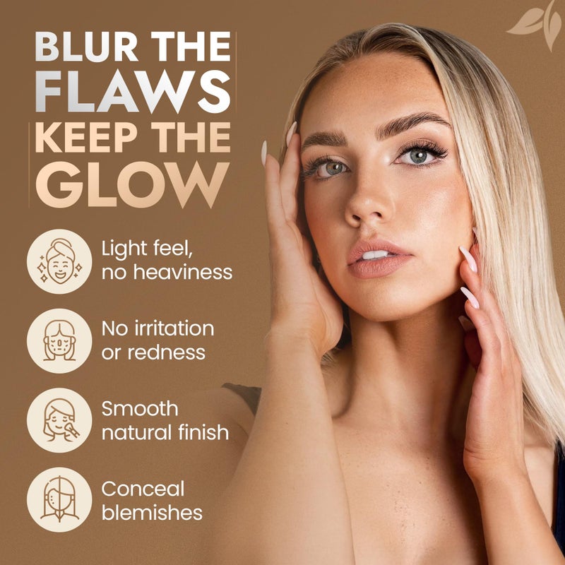 BaeBlu InstaFame Loose Powder Foundation, Inspire - Full Coverage Matte Natural Mineral foundation for Sensitive & Acne-Prone Skin - Non-Nano Zinc, Titanium Dioxide Mineral Pigment, No Fillers/Binders - Image 4