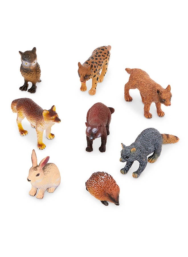 Terra by Battat 8 Pcs Forest Animals Tube, Forest Animals-Animaux De La Foret, Realistic looking Mini 4-9cm Plastic Animal Figure Toys for kids 3+ Years  - Image 2