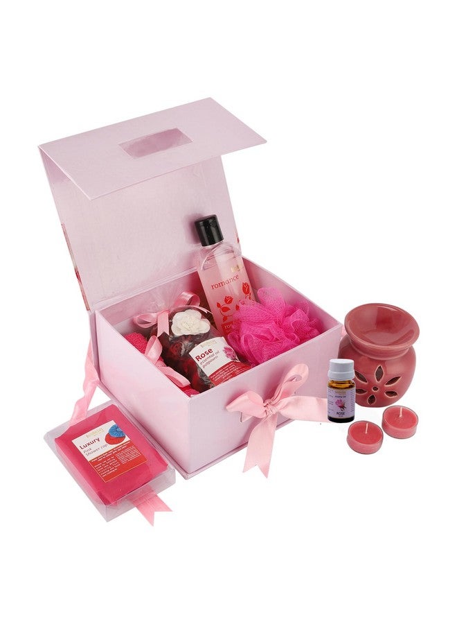 BodyHerbals Rose Bath And Body Care Gift Set For Women And Men| Luxury Skin Care Kit With Spa Accessories | Gift Box Hamper For Couple| 8 Pcs| Luxury Gift For Birthdays, Anniversaries, Christmas And Special Celebrations| 100 % Vegan - Image 2