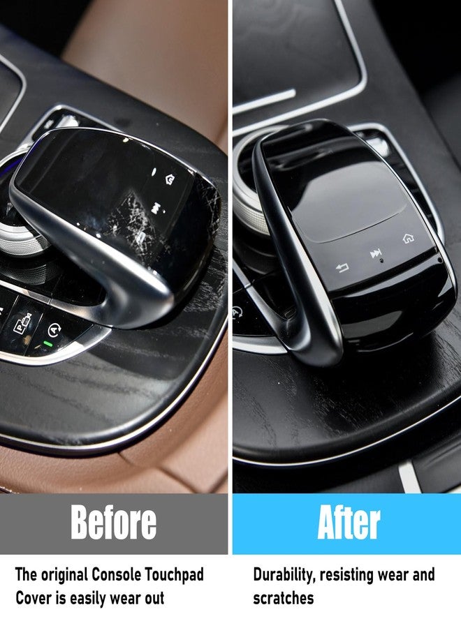 Jaronx Compatible with Mercedes Benz Multimedia Touch Pad Cover, Command Touchpad Controller Mouse Cover for C-Class W205/ E-Class W213/ S W222/ GLC W253/ GLS W166/ GLE W166 2014-2019(D Model) - Image 2