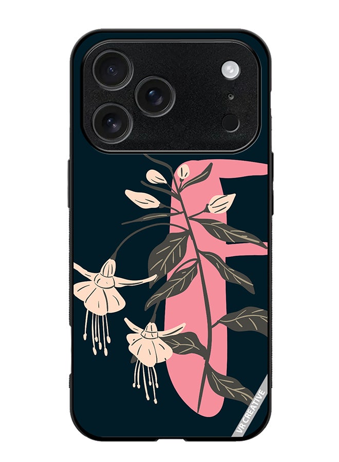 VR CREATIVE Protective Case Cover For Apple iPhone 17 Pro Max Alphabet F Design Multicolour