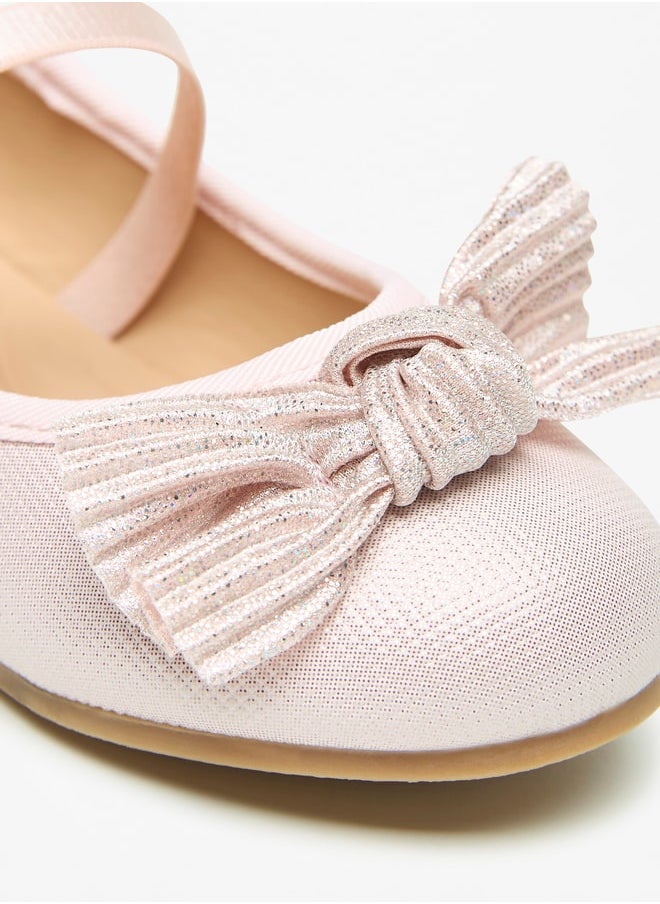 Girls Textured Round Toe Ballerinas With Bow Detail - pzsku/ZA709FDC440030C1AD4AFZ/45/_/1717592608/23b53cd1-739d-4e02-b033-6b1e2f63fd72