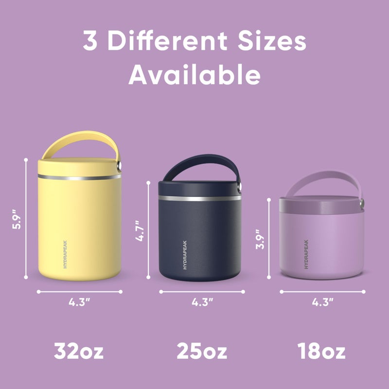 Hydrapeak 18oz Stainless Steel Vacuum Insulated Food Jar for Hot Food and Cold Food, Wide Mouth Leak-Proof Soup Jar for Adults, 10 Hours Hot and 16 Hours Cold (Lavender) - Image 5