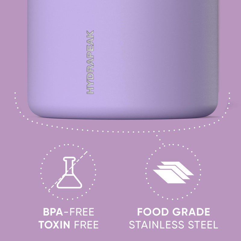 Hydrapeak 18oz Stainless Steel Vacuum Insulated Food Jar for Hot Food and Cold Food, Wide Mouth Leak-Proof Soup Jar for Adults, 10 Hours Hot and 16 Hours Cold (Lavender) - Image 4