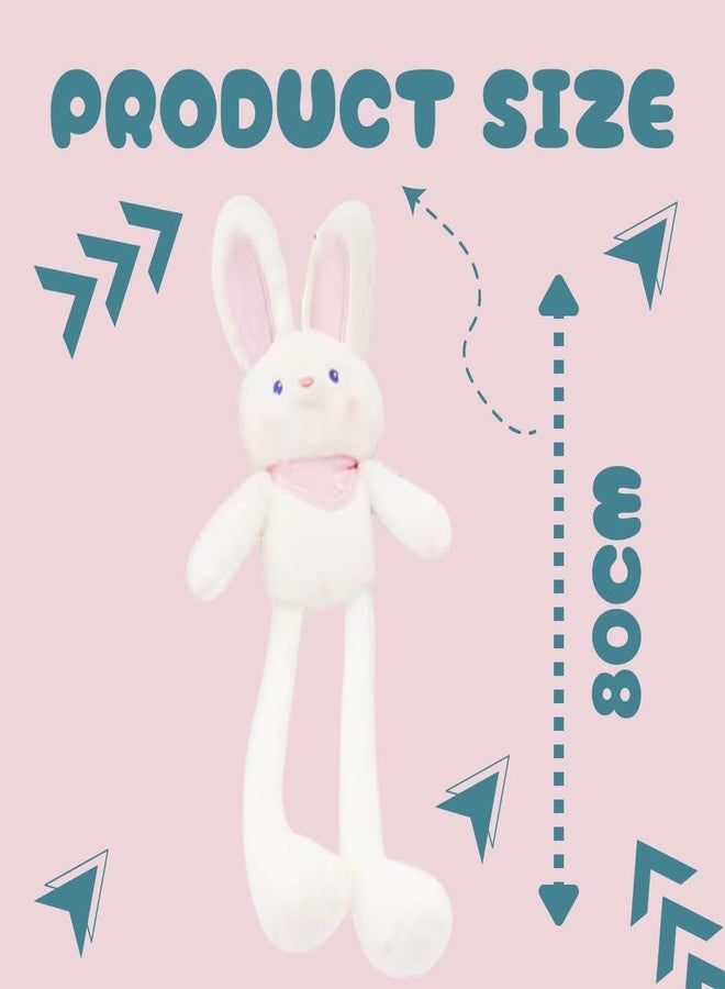 TechMax Solution دمية أرنب بيضاء لطيفة قابلة للتمدد من TechMax Solution - Image 3