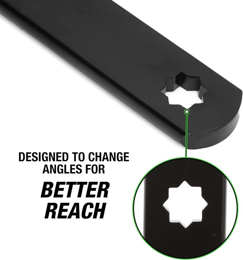 OEMTOOLS 27115 Serpentine Belt Tool Kit, Serpentine Belt Tensioner Tool, 1/2 & 3/8 Square Drive Adapters, Crowfoot Wrench Set (13, 14, & 15mm), Low Profile Socket Set (13, 15, 16, & 18mm) - Image 5