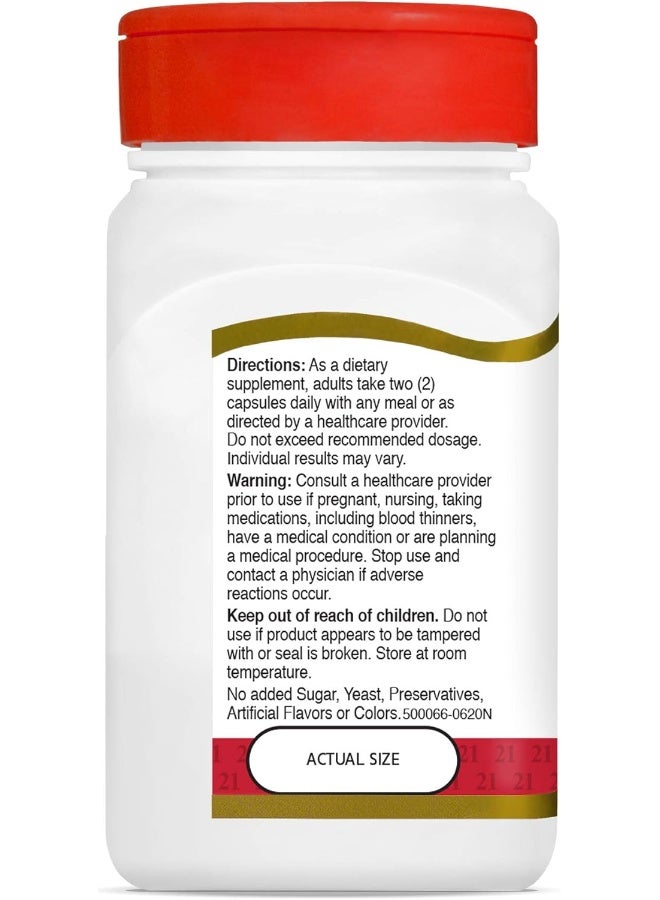 21st Century Glucosamine 250 Mg Chondroitin 200 Mg Original Strength 60 (Easy Swallow) Capsules  - Image 2