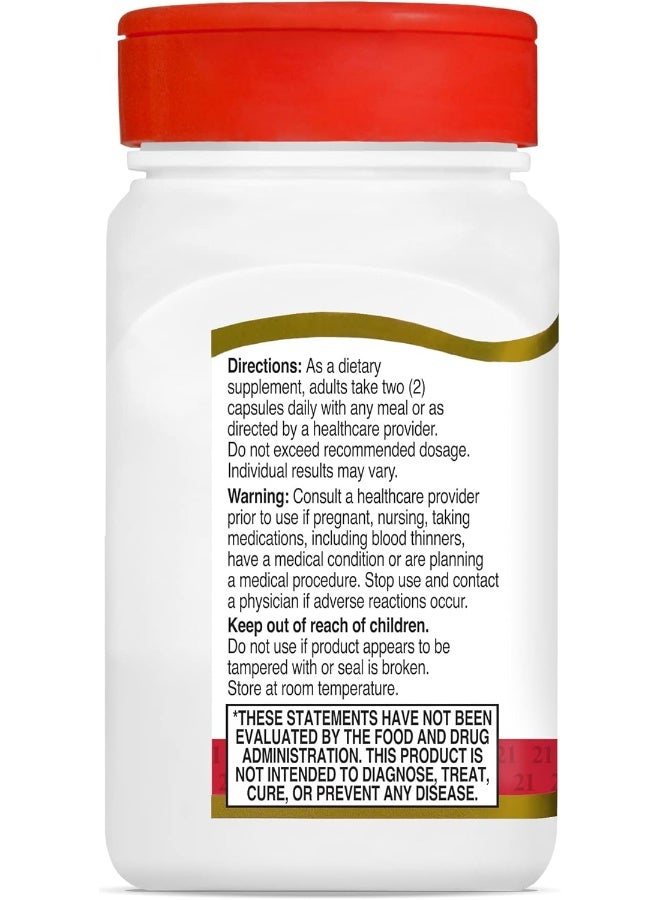 21st Century Glucosamine 250 Mg Chondroitin 200 Mg Original Strength 60 (Easy Swallow) Capsules  - Image 3