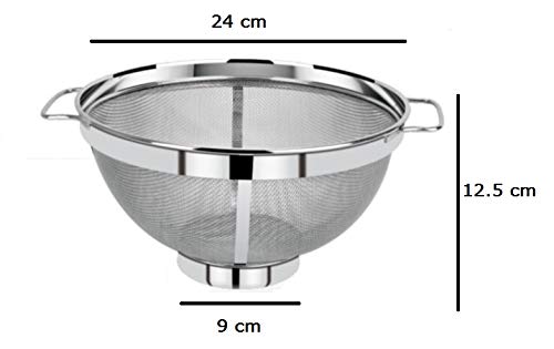 Marwall Stainless Steel Multi Purpose Colander Fruit Basket 24 cm No09 - Image 2