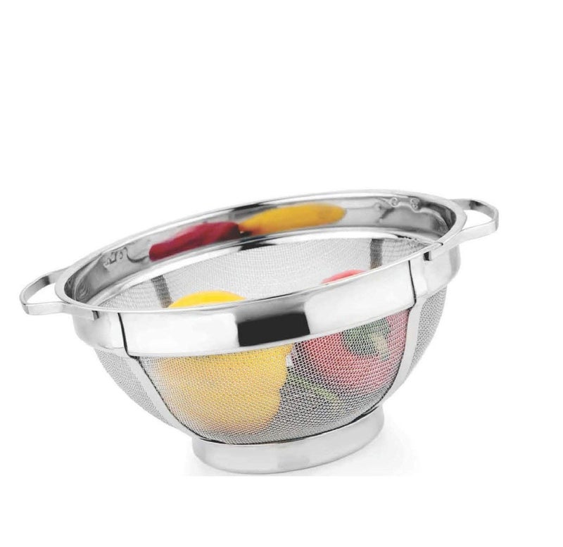 Marwall Stainless Steel Multi Purpose Colander Fruit Basket 24 cm No09 - Image 3