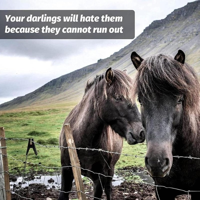 قطعتان من مشابك أسلاك السياج الكهربائي النحاسية وكابلات التوصيل للزراعة - Image 4