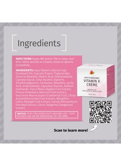 Reviva Labs Vitamin K Crème For Bruising, Under-Eye Dark Circles, And Wrinkles With Soybean Oil And Natural Fruit Extracts - 2 Oz, For Skin And Face  - Image 3